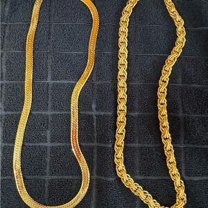 Gold-Tone Chain Necklace Set